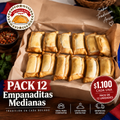 Pack 12 empanaditas medianas